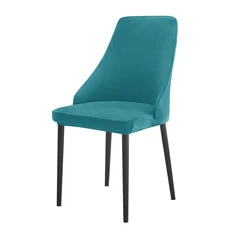 1/4개 벨벳 곡선형 소형 암체어 커버 스트레치 다이닝 탈부착 가능 방오 시트 가정 사무실, 01 1pc, 05 A8 chair cover