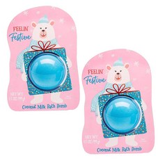 Cait + Co 릴랙싱 배쓰밤 선물 99.2g(3.5온스) 코코넛 밀크 레시피 슈가 플럼 및 베리 향 북극곰 - 2개 팩 222982, Cait + Co 릴랙싱 배쓰밤 선물, 99.2g(3., 99.2g