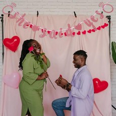 약혼식 스팽글 글리터 배너 장식 발렌타인 파티 결혼식 처녀 기념 장식품, 1개, 1. other