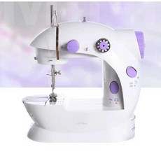 가정용 재봉틀 미니 미싱기 무등+선물 10개 전동 수선 전기 셀프 미싱, 1, C. 강화형 절단선 조명등 영국 규격 전원 1위안 비쌈