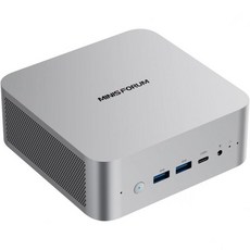미니포럼 비너스 시리즈 UM773 라이트 미니 PC AMD 라이젠 7 7735HS 데스크톱 컴퓨터 DDR5-4800 32GB 1TB PCIe4.0 SSD 2.5Gbps LA, X1-255(0+0)