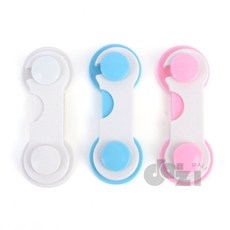 모두 부착식 걸이 문잠금 장치, 화이트, 1개