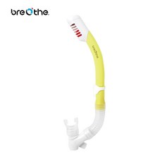 Breathe 兒童款防霧面鏡呼吸管組 兒童浮潛面鏡 浮潛蛙鏡 兒童呼吸管 全乾式 游泳 戲水, 兒童呼吸管顏色-黃
