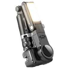 Q18旋轉雲台穩定器，360度旋轉，輕巧便攜，智能防震，多角度拍攝，手機穩定器, 黑, 1個, Q18