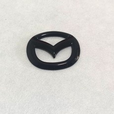 免拆型 mazda 馬自達車標卡夢車標 改裝馬自達車標 MAZDA3/MAZDA6 CX5 中網前標 後尾箱標誌前標尾標, CX5（方向標）亮黑色, 1個