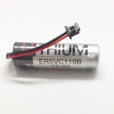 TOSHIBA ER6VC119B 3.6V PLC鋰電池 帶2P接頭, 1個
