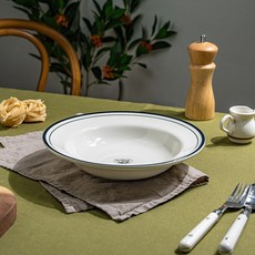 시라쿠스 뉴욕 킹스인 원형 파스타 플레이팅 그릇 파스타볼, 1개, 미드나잇 블루