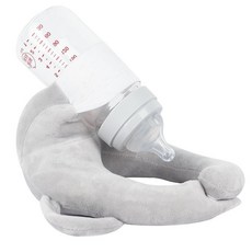 寶寶餵奶枕頭，多功能哺乳新生兒防吐奶墊，可解放雙手, 淺灰色,32*21.5 * 11cm