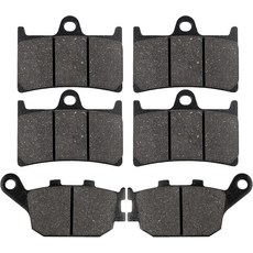 LOCOPOW Brake Pads for Yamaha FZ FZ6 FZ8 YZF R6 R R7 MT07 MT09 XSR700 XSR900 FZ07 FZ09 Front Rear, Semi-metal
