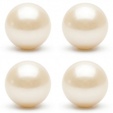 진주단추 12mm 터널형 진주알 진주콩, 1봉, 진주터널콩단추12mm(아이15개)