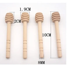 100pcs 꿀 저어 막대 혼합 핸들 항아리 숟가락 실용적인 50/20pcs 나무 국자 꿀 긴 스틱 용품 꿀 주방 도구, 01 20pcs, 02 10cm