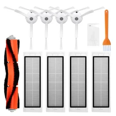 XiaoMi Roborock S5 S6 순수 진공 청소기 예비 부품 HEPA 필터 천 측면메인 브러시 액세서리, 기타