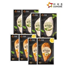 아워홈 훈제 닭가슴살 110gX4 +부드러운닭가슴살 110gX 4 (냉동), 8개, 110g