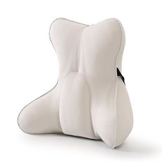 AILUTEIE 요추 지지 U2013 PEND 의자 베개 카시트 소파 다기 소파용 PAT, Misty White, 17.7"