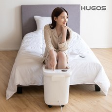 휴고스 프리미엄 습식족욕기 21리터 대형 대용량 발 마시지 족탕기 스파 찜질 지압 온도조절 타이머 리모컨, 화이트, SR-F310