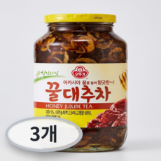 오뚜기 꿀대추차, 1kg, 3개, 1개입