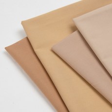유명한원단 20수 면 평직 퀼트 원단 무지 베이지 4종 반마, 1개