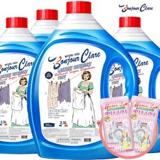 봉쥬르끌레어 화이트젤 액체세제 프랑스피오니향 2.5Lx4개 / 실내건조 세탁세제, 4개, 2.5L