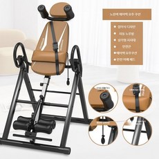 꺼꾸리운동기구 허리운동 물구나무서기 피트니스 스트레칭 견인 요가, H. 옐로/블랙 안전벨트+스테이블 숄더 서포트