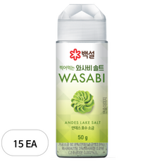 백설 와사비 디핑솔트, 15개, 50g