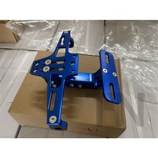 台灣出貨CNC車牌架電動車后牌照架M3小怪獸小猴子MSX BWS飛機牌架車牌架ebike電動自行車配, 飛機牌架-藍blue, 1個