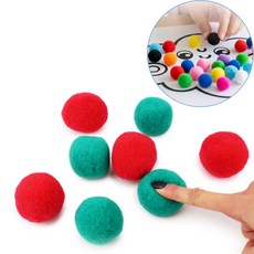 [샵피카] 폼폼이 50mm 털공 고양이솜털공 고양이털실공 컬러솜털공, 검정