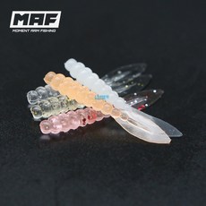 마프 타이니 그럽 1.5인치 볼락웜 전갱이 갯지렁이 웜 메바루 아징, 타이니 그럽 1.5, 클리어(점케이무라), 1개