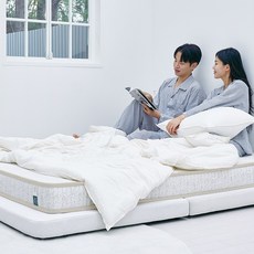 (2만원 쿠폰+직접설치) 아늑한 제주 14cm 허리 포켓스프링 비접이식 매트리스 토퍼 MS S SS Q 싱글 슈퍼싱글 퀸, 16cm, 그레이 (HA01499), 중간 단단함