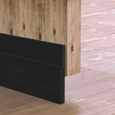 [새 업그레이드] 대형 갭 도어 드래프트 스토퍼 내부 및 외부 도어를 위한 3-2/5인치 와이드 도어 스윕 - 드래프트 먼지 소음 및 원치 않는 동물로부터 보호 (3-2/5인, 1, White