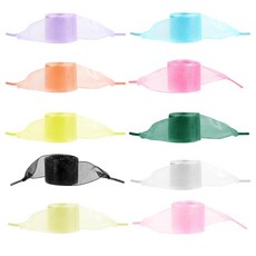 Wanmu 신발 레이스 10쌍 2.5cm1인치 너비 새틴 리본 신발끈 10가지 색상 신발줄 여성 소녀 아동용 신발 끈 참