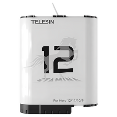 TELESIN 相機電池 適用於 GoPro Hero 12/11/10/9, 1個, 低溫電池+送收納盒
