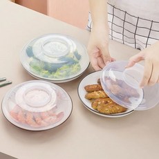 臺灣出貨家用微波爐蓋罩防濺保溫專用款防塵保鮮 易清潔廚房加熱餐具防塵實用型碗蓋保鮮蓋子, 小款【17.5CM】飯菜保溫蓋,【3個保鮮蓋.】, 1個