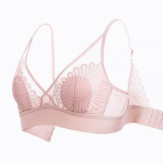 ONBADI 無鋼圈蕾絲內衣 舒適透氣美背胸罩