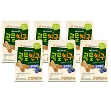 베베 곡물친구 (블루베리) 6개 사은 행사, S243곡물친구 블루베리 4개, 40g