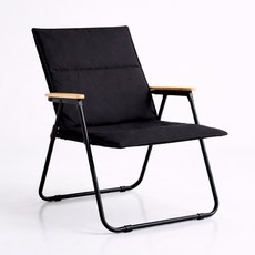 캠프텐버 고급형 튼튼한 접이식 캠핑의자, 1개, 블랙