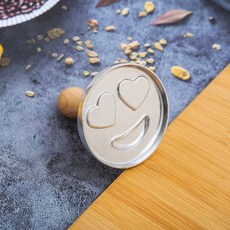 鋅閤金邊花餅乾模具 點心糕點笑臉蛋糕模具 切餅器 烘焙用具, 款式4-愛心, 1個