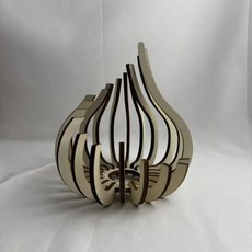 예술품 나무 수제 캔들 홀더 장식용 오브제 촛대 행사, 1개