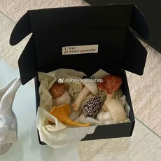 버섯 젓가락 수저 받침대 6개 주방 소품 머쉬룸 홀더 세트, A. 컬러풀 버섯 젓가락 파티 6개 세트