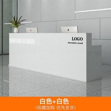 업소용 카운터 매장 계산대 미용실 인테리어 데스크 스탠드, 160x60x100cm, 전체 흰색 두꺼운 무광