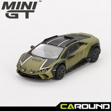 미니지티 779 람보르기니 우라칸 스테라토-Verde Gea Matt 좌핸들 미니카 다이캐스트, 1개