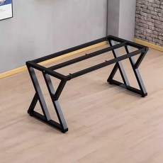 철제 테이블 다리 책상 프레임 다리 교체 DIY 지지대 1.블랙 A형 100x50x72.5cm, 블랙 160x60x72.5 보강 두꺼운
