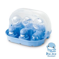 酷咕鴨 微波蒸氣奶瓶消毒盒, 藍色