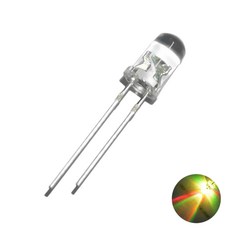 5mm 고휘도 컬러풀패스트 10개 LED 빠른변환 램프 2핀 5파이 다이오드 DIY 전자부품 무지개색