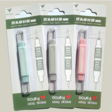 간단한 바늘꿰기 2 in, 1개, 그레이