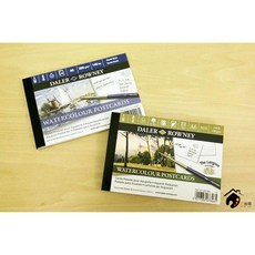 Daler-Rowney 蘭頓水彩明信片本 A6 冷壓 300gsm 12張, 1個, 藍色封面