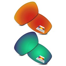 Bwake Replacement Lenses for Arnette Hot Shot Set Sunglasses AN4182 - Fire Red + Sea Green All POL