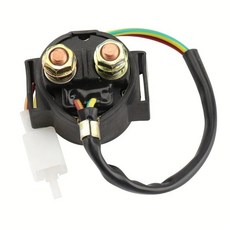 오토바이 솔레노이드 스타터 릴레이 먼지 자전거 스쿠터, 1개, 1. Black