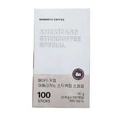 매머드커피 아메리카노 스틱커피 스페셜, 1개, 100개입, 900mg