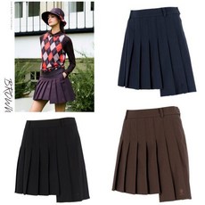 엘르골프 단차이 플리츠 스커트 6J61851-6001SC