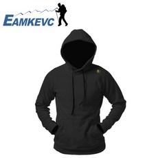 伊凱文戶外 EAMKEVC 連帽保暖刷毛衣 黑色 三秒聚溫 不起毛球 男款